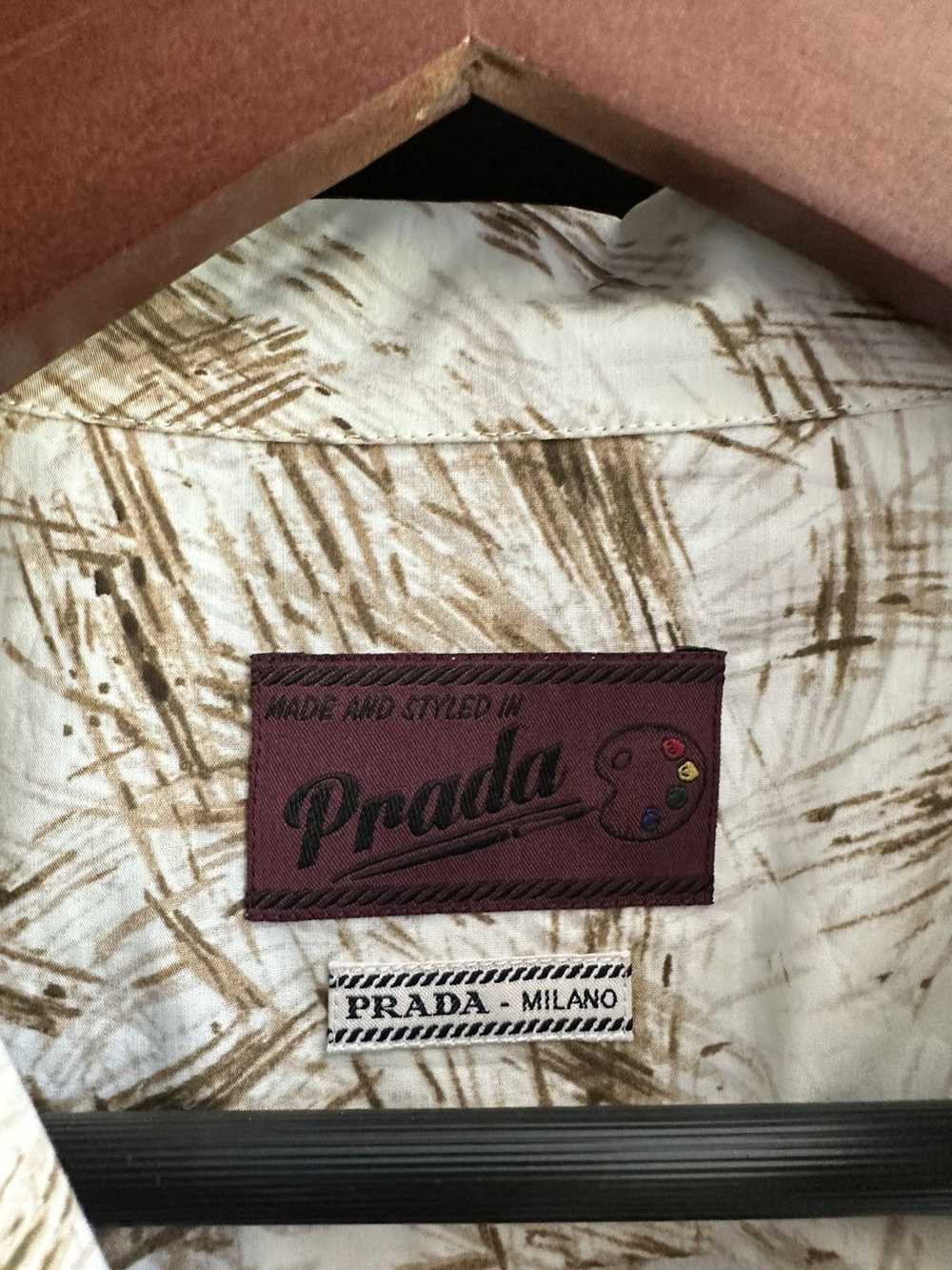 Prada Prada Camp Collar Short Artist Collection F… - image 3
