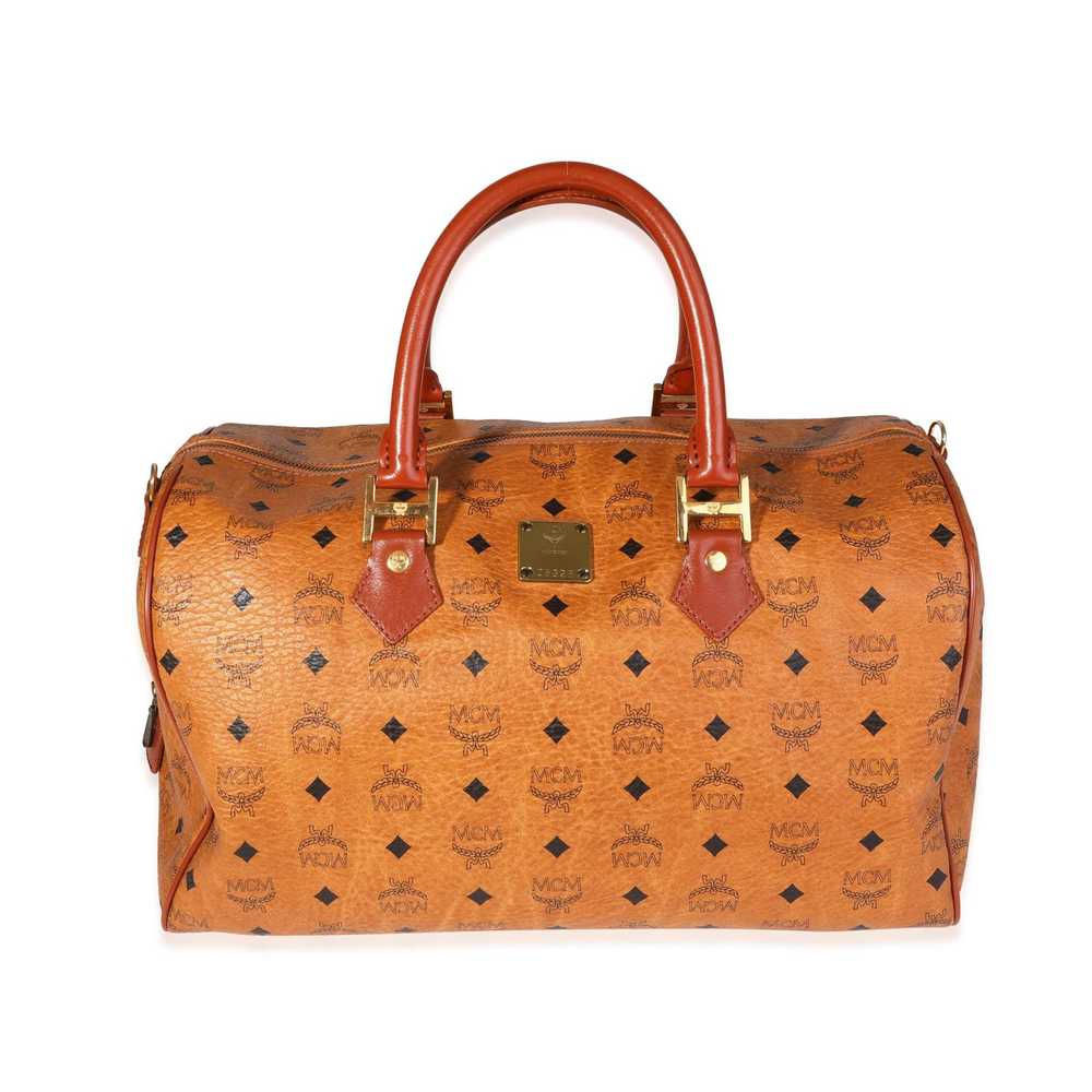 MCM MCM Vintage Cognac Visetos Duffle Bag - image 1