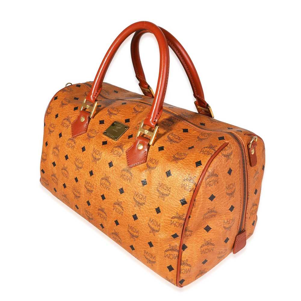 MCM MCM Vintage Cognac Visetos Duffle Bag - image 2