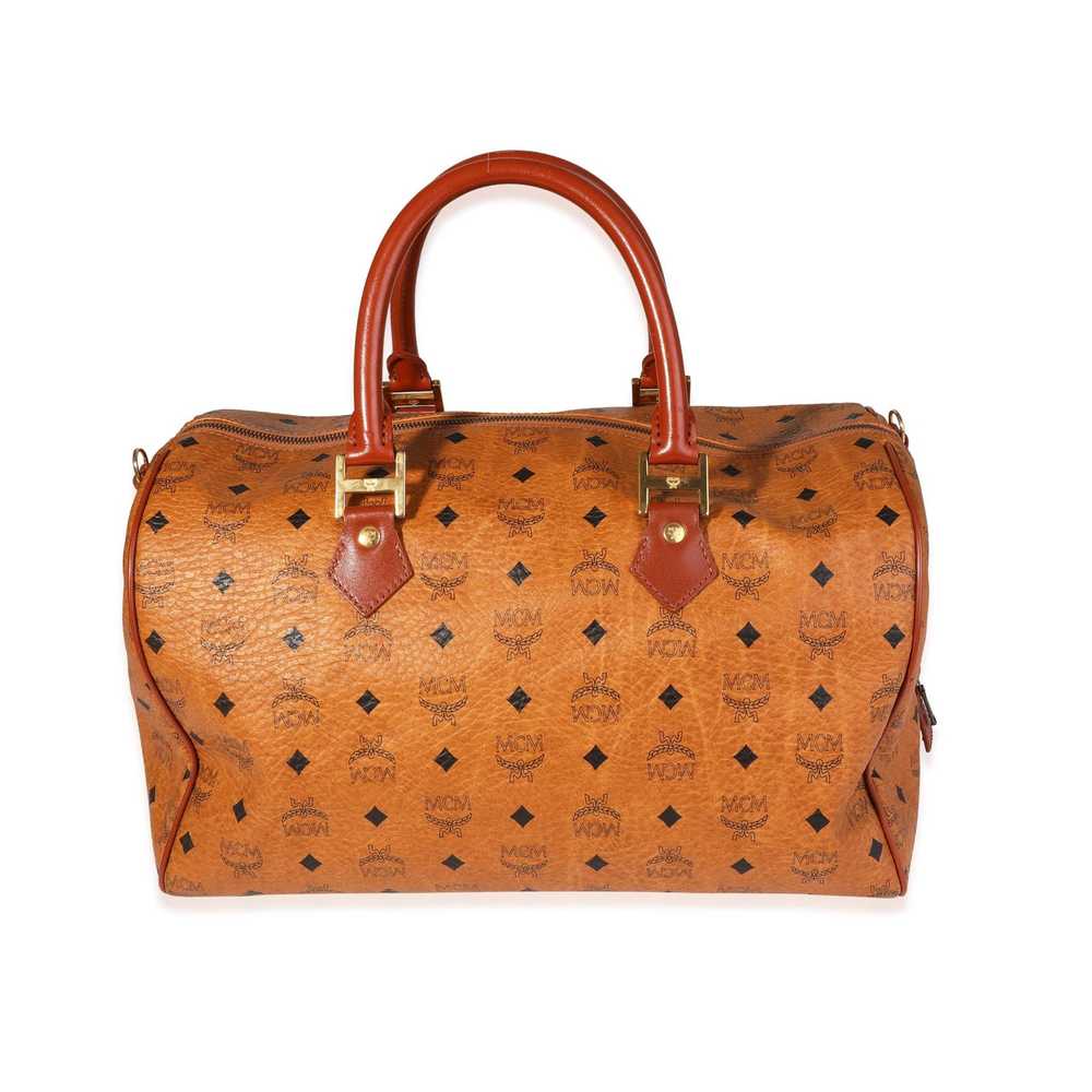 MCM MCM Vintage Cognac Visetos Duffle Bag - image 3