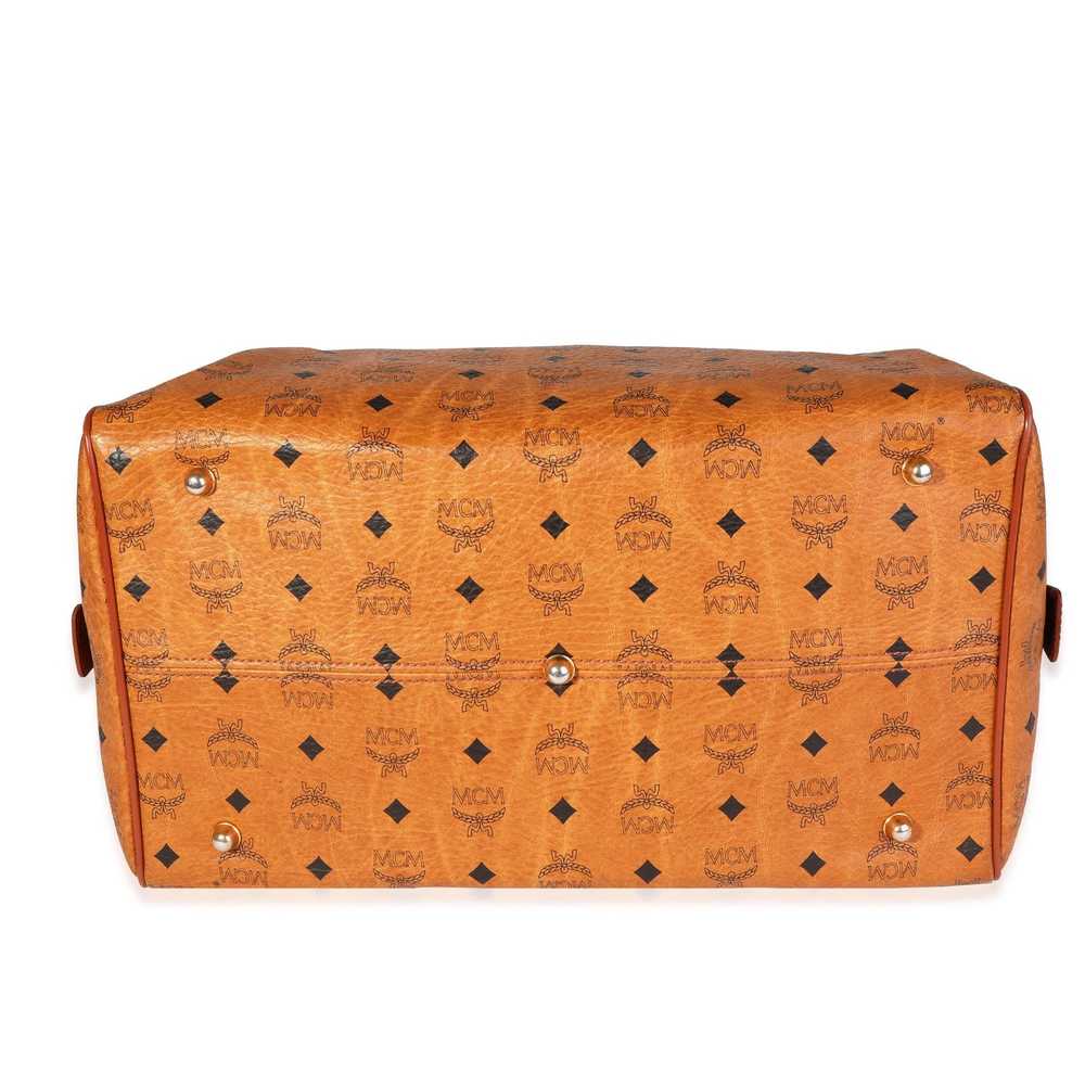 MCM MCM Vintage Cognac Visetos Duffle Bag - image 5