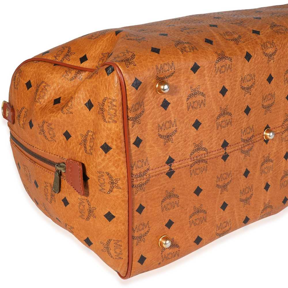 MCM MCM Vintage Cognac Visetos Duffle Bag - image 7