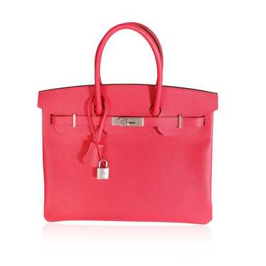 Hermes NIB Hermès Rose Extreme Epsom Birkin 35 PHW