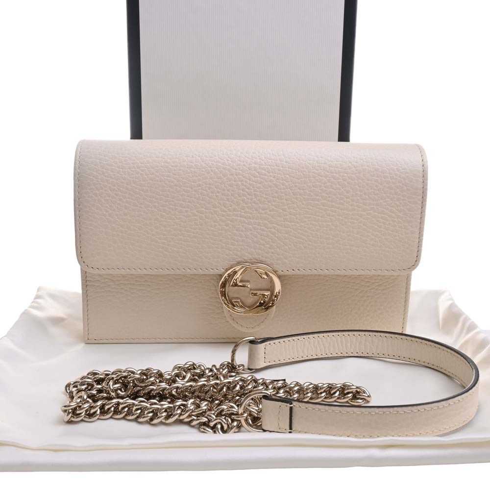 Gucci Gucci G Leather Chain Shoulder Wallet Long - image 1