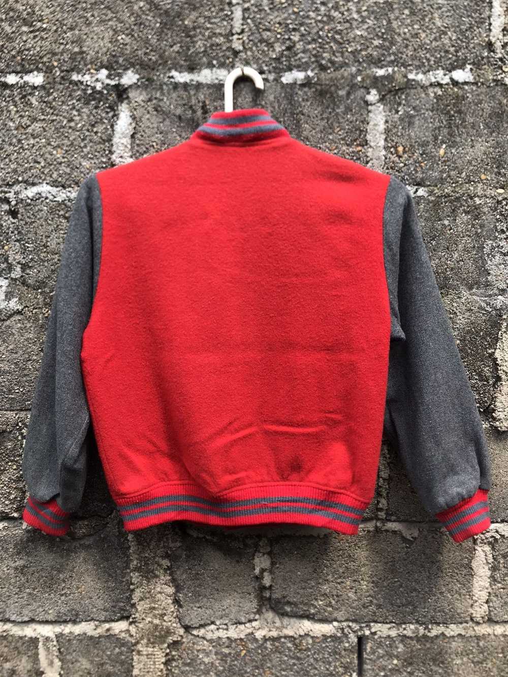 Japanese Brand × Streetwear × Varsity Jacket Red … - image 8