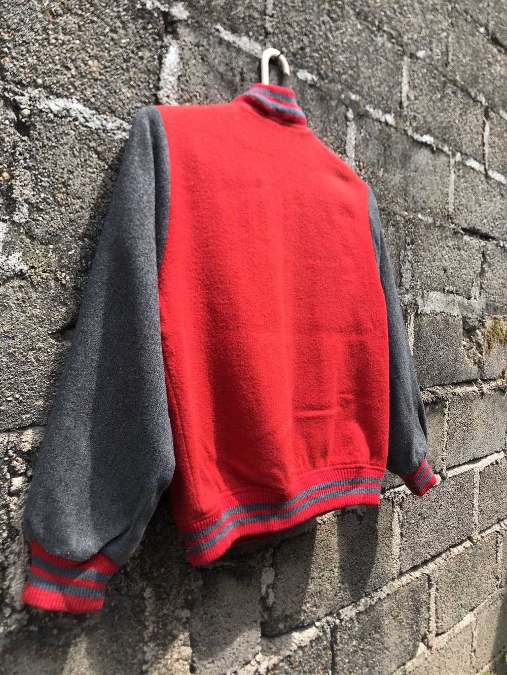 Japanese Brand × Streetwear × Varsity Jacket Red … - image 9