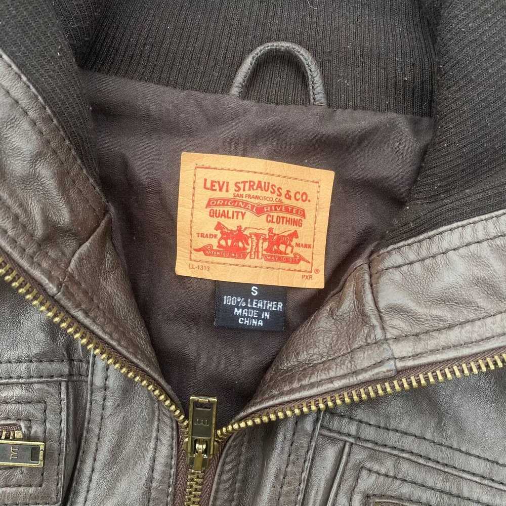 Levi's × Vintage Vintage levis leather jacket - image 2