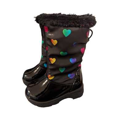 Khombu Toddler Girl's Patent Leather Winter Boots… - image 1