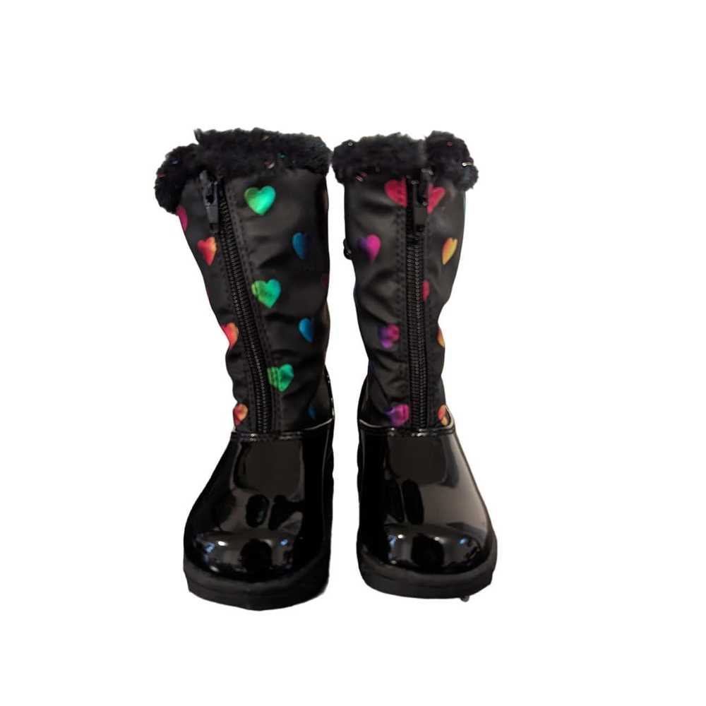 Khombu Toddler Girl's Patent Leather Winter Boots… - image 2