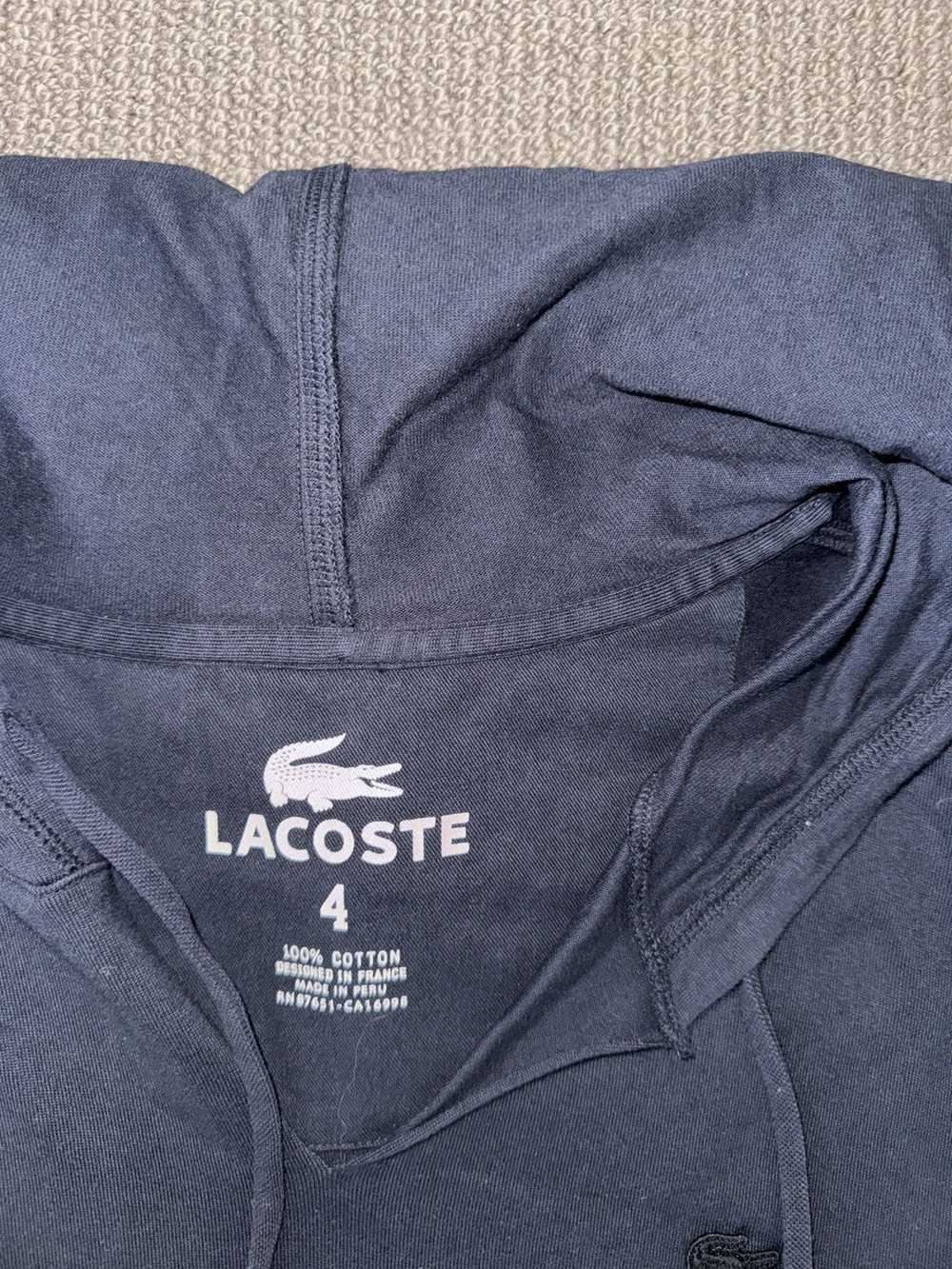 Lacoste × Vintage Lacoste vintage hoodie size 4 - image 2