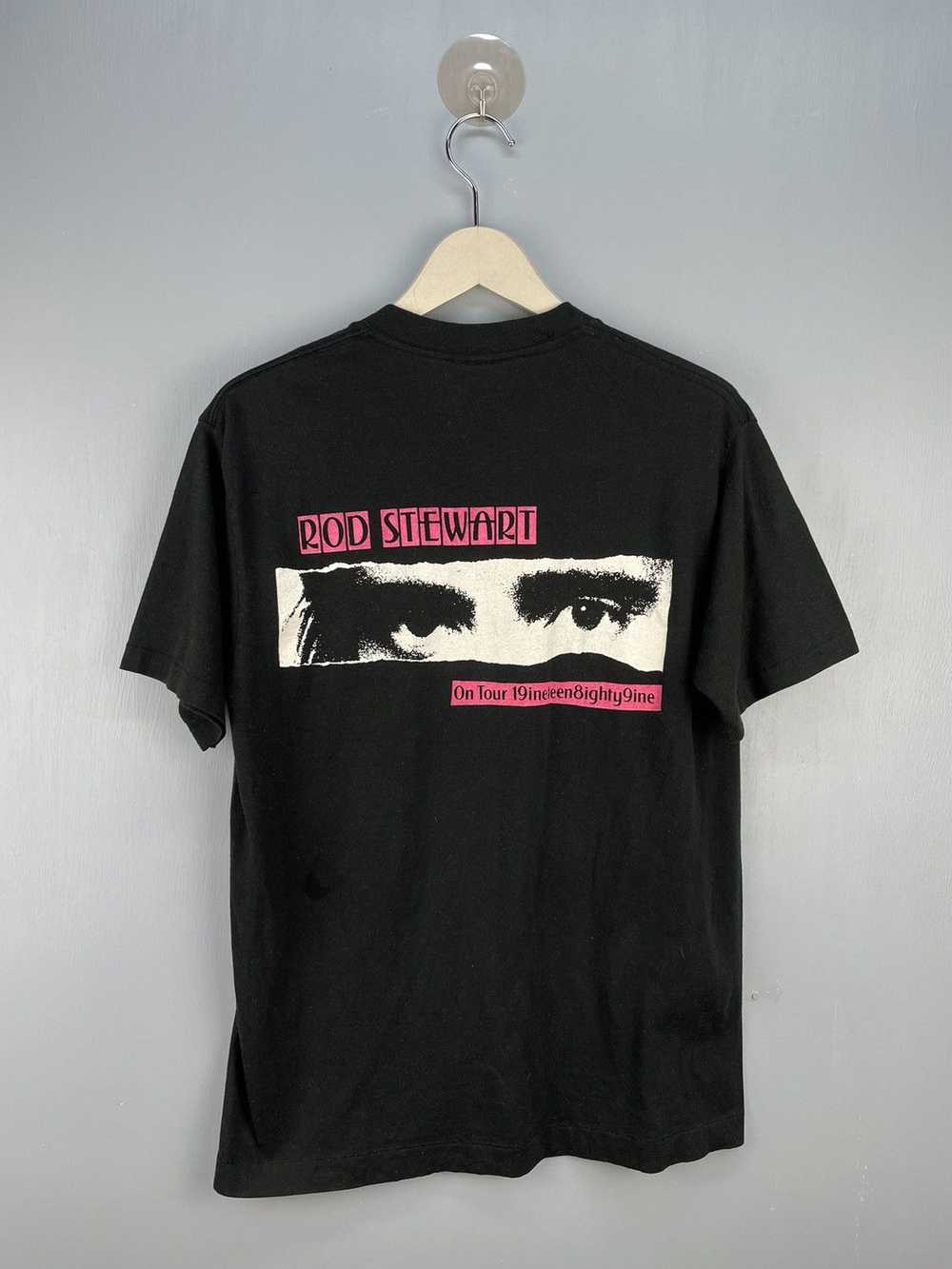 Band Tees × Vintage Vintage 80s Rod Stewart out o… - image 2