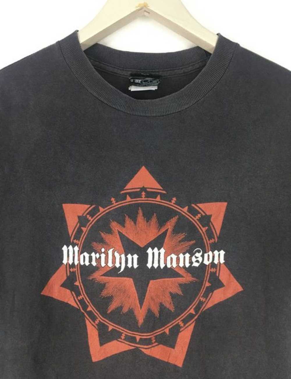 Band Tees × Vintage Vtg Y2K Marilyn Manson do not… - image 3