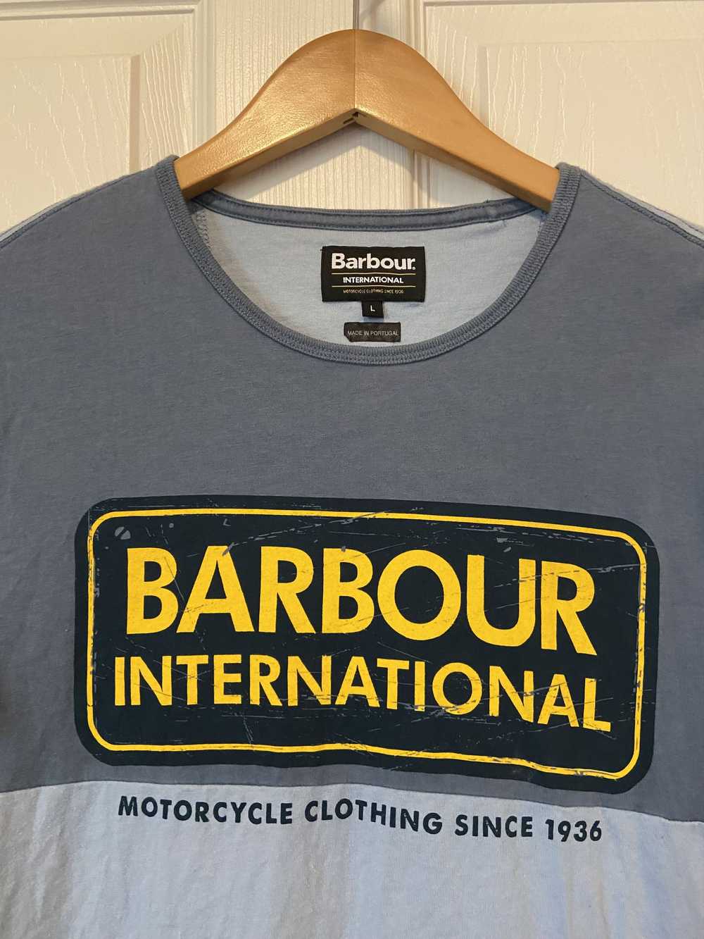 Barbour BARBOUR T-Shirt - Size Large Blue Great C… - image 3