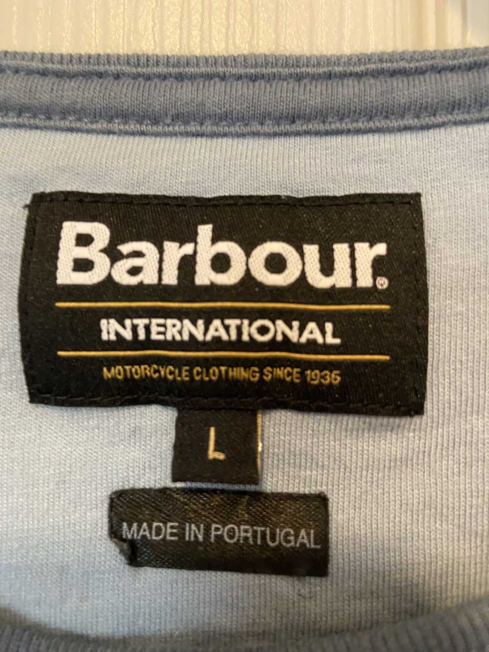 Barbour BARBOUR T-Shirt - Size Large Blue Great C… - image 5