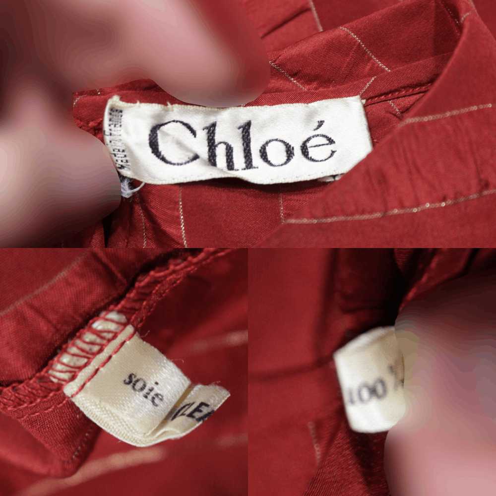 Chloe 90S Silk Striped Shirt Vintage - image 8