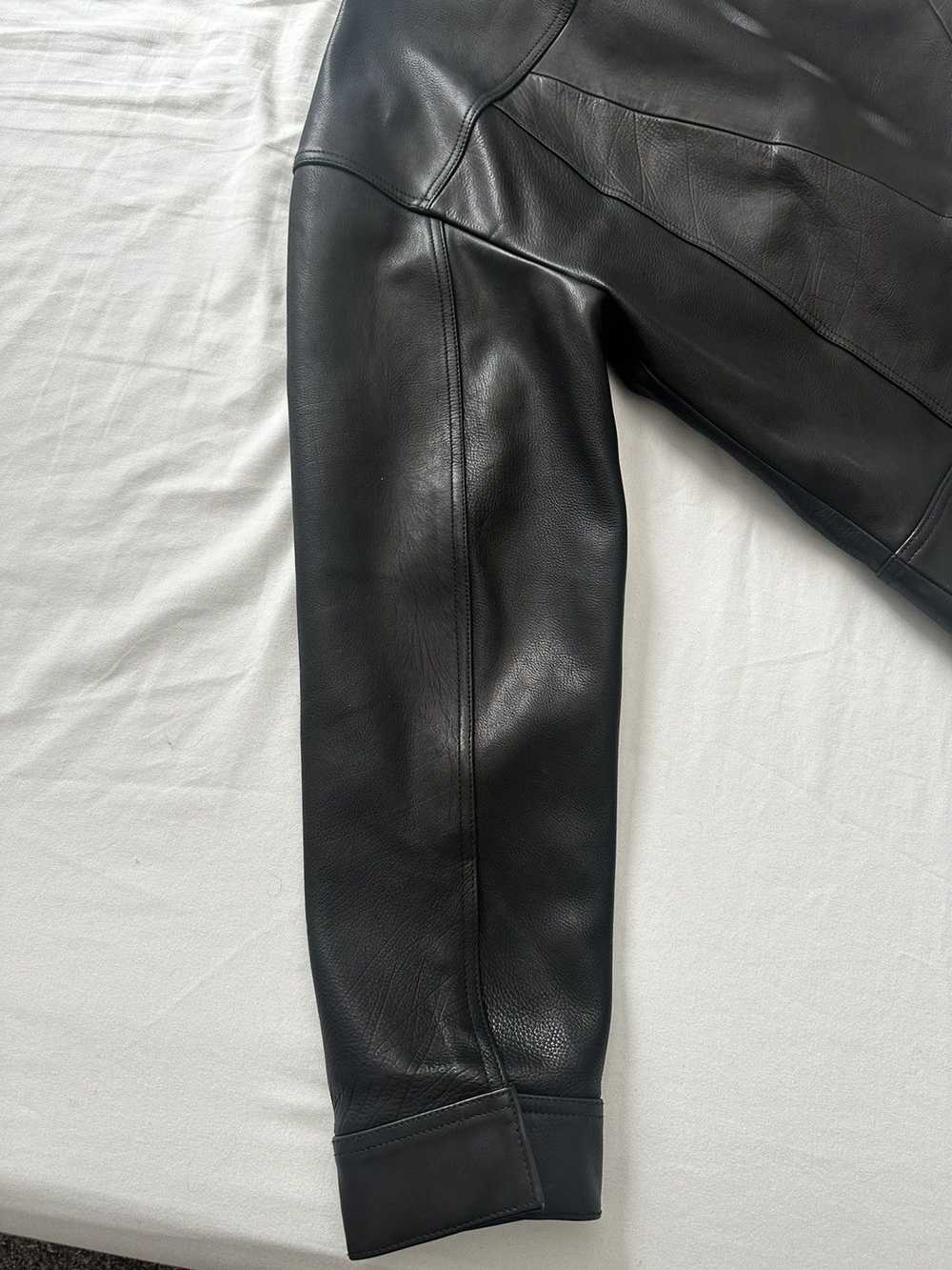 Designer × Hudson × Leather Jacket Leather Trucke… - image 5