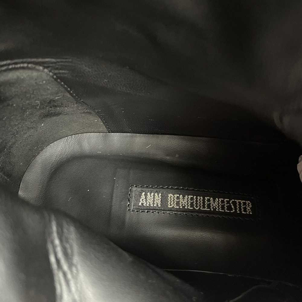 Ann Demeulemeester Black Leather ‘Tucson’ Combat … - image 10