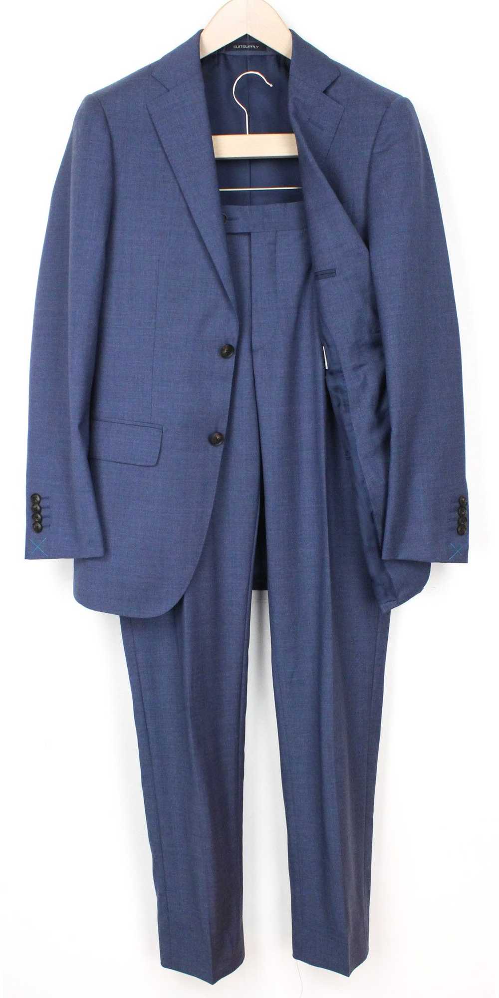 Suitsupply NAPOLI UK32R Blue Traceable Wool Suit … - image 1