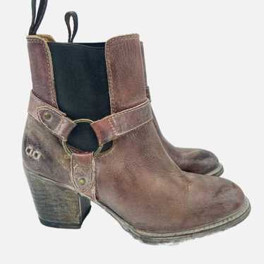 BedStu Liberate Harness Boots 7 Maroon Distressed… - image 1