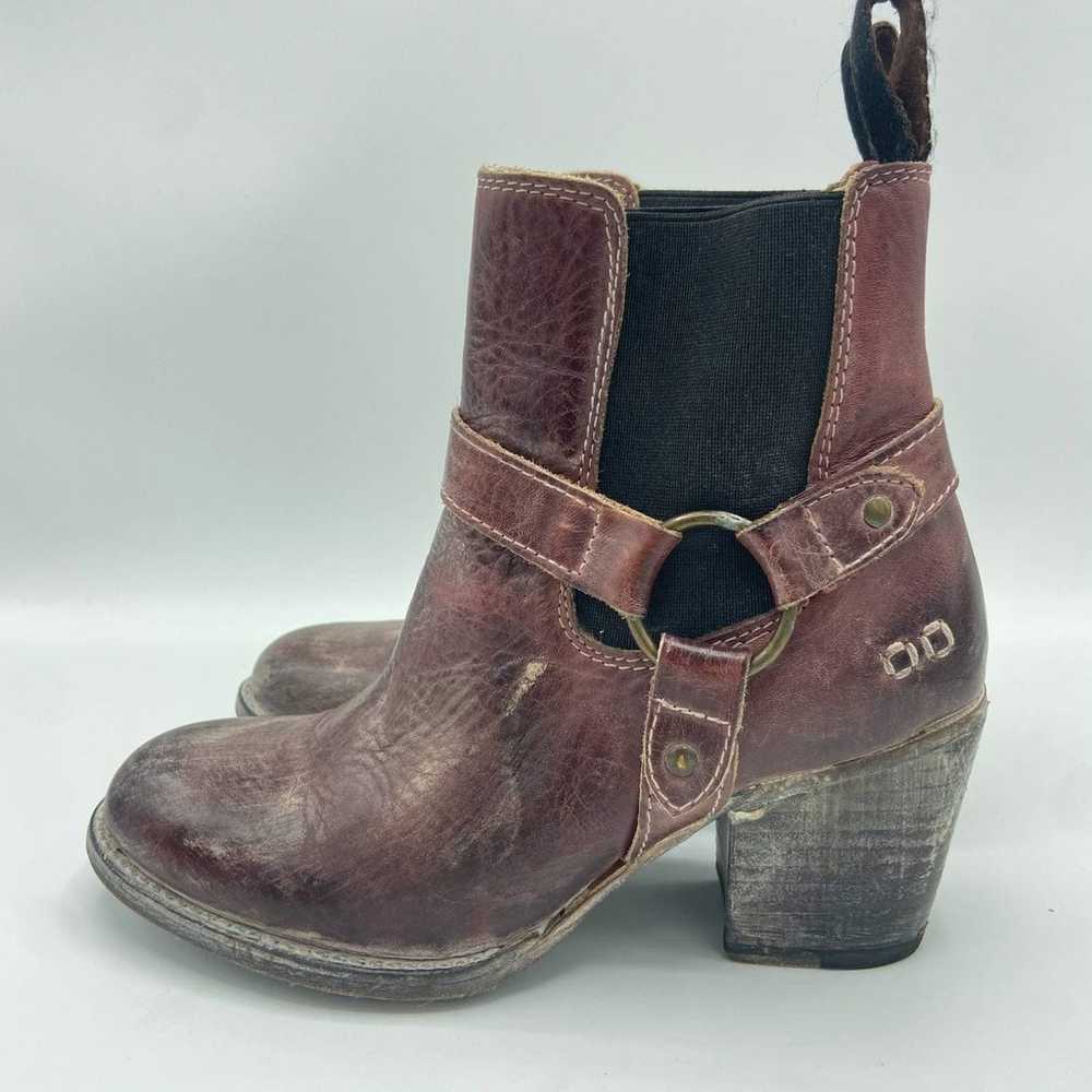 BedStu Liberate Harness Boots 7 Maroon Distressed… - image 7
