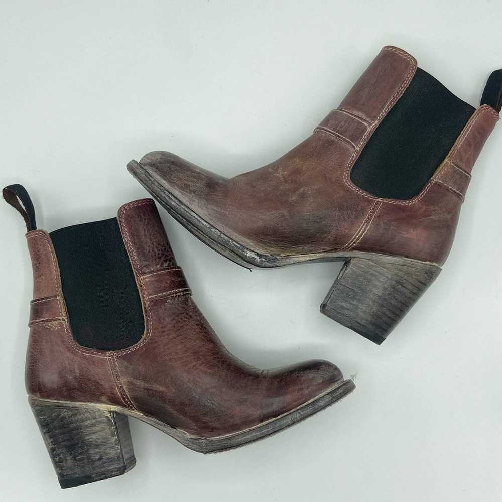 BedStu Liberate Harness Boots 7 Maroon Distressed… - image 8