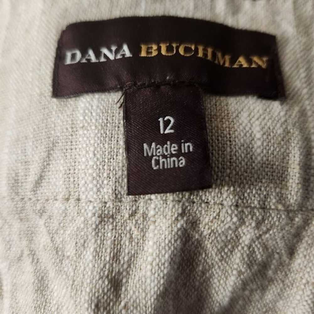 Other Dana Buchman Size 12 Tan Brown Linen Slip D… - image 6