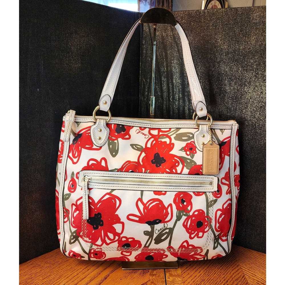 Coach Coach Poppy Hallie Floral Tote & NWT wallet… - image 5