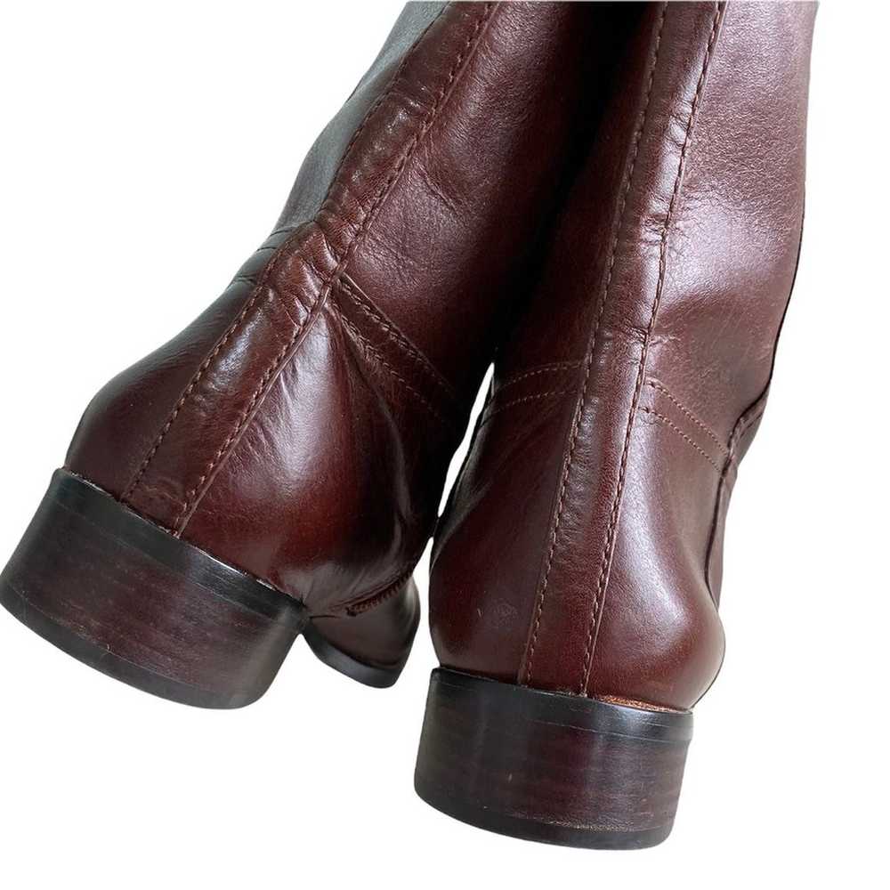 Tory Burch Kiernan Leather Riding Boots - Almond - image 6
