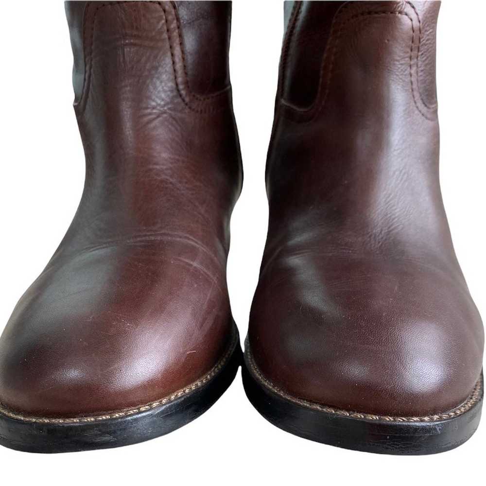 Tory Burch Kiernan Leather Riding Boots - Almond - image 7