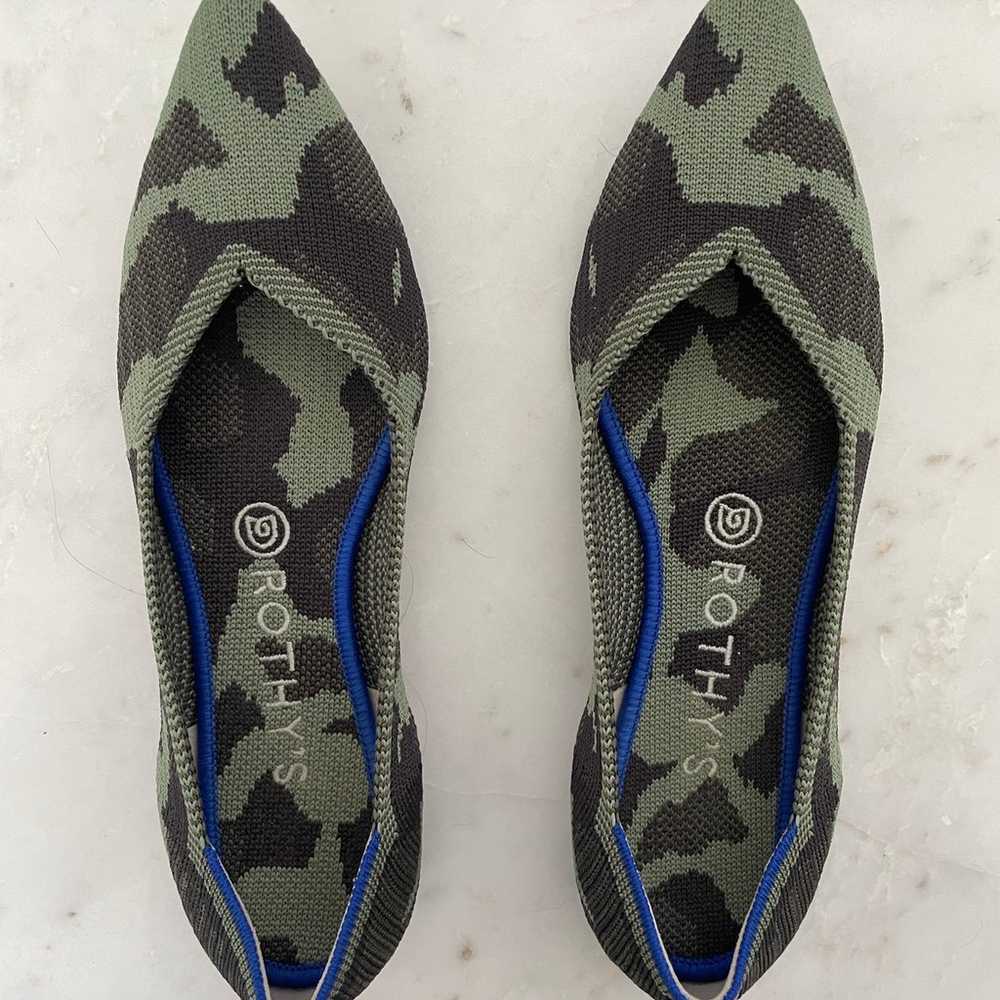 Rothy’s The Point in Olive Camo - image 5