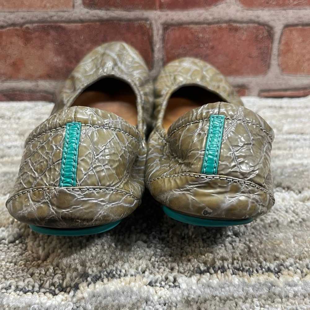 Tieks Sienna Brown Croc Flats women’s size 7 - image 10