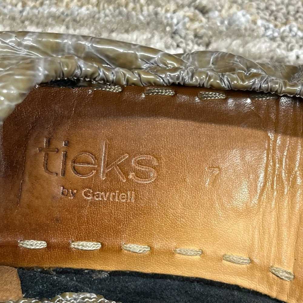 Tieks Sienna Brown Croc Flats women’s size 7 - image 8