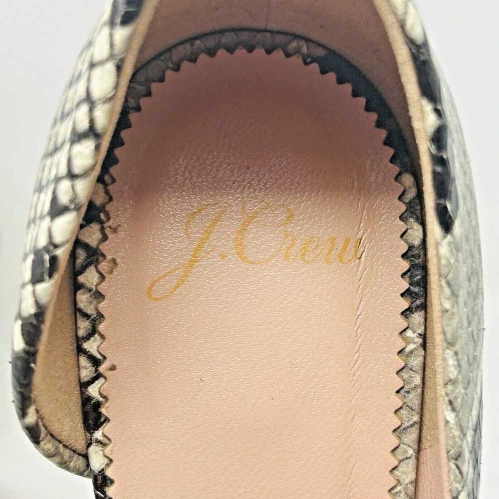 J. Crew Colette Snake-Embossed Leather D'Orsay He… - image 9