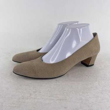 Salvatore Ferragamo Women Lizard Neutral Tan Shoe… - image 1