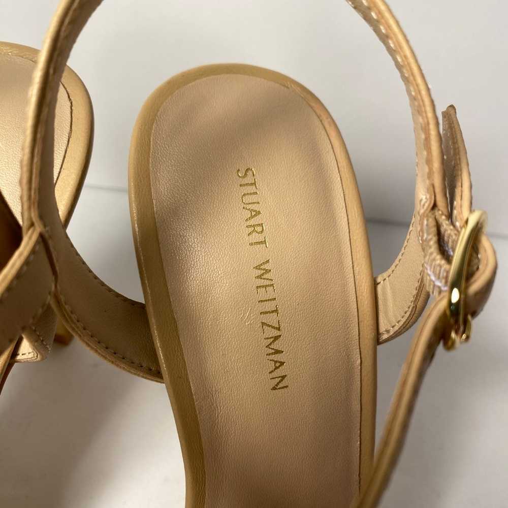 Stuart Weitzman twistie Sandals Heels leather nud… - image 7