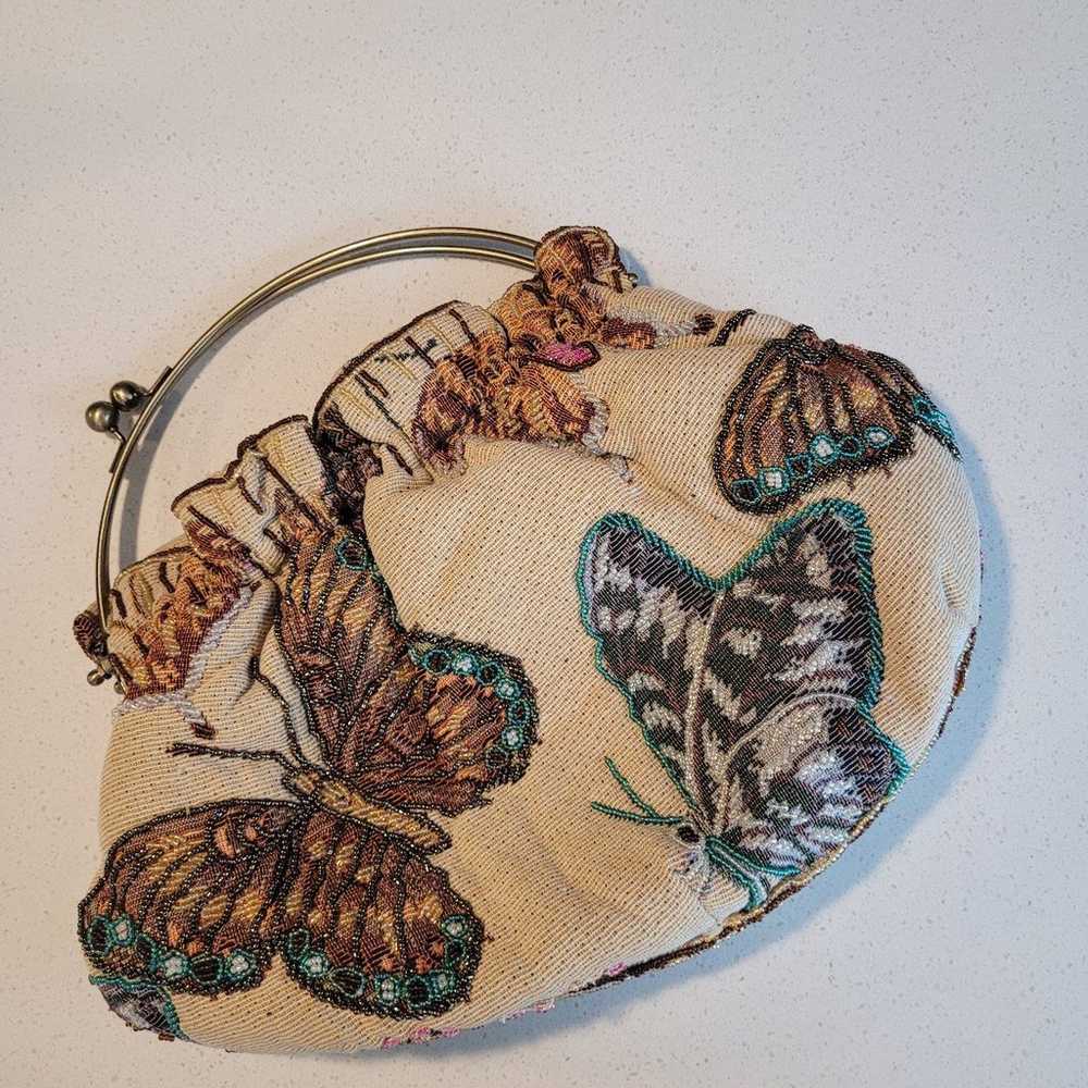 Vintage beaded butterfly bag - image 2