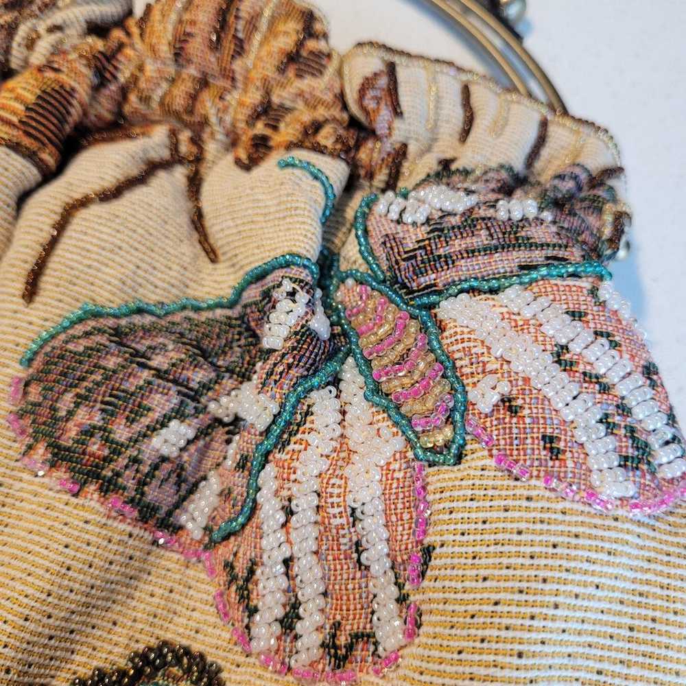 Vintage beaded butterfly bag - image 3