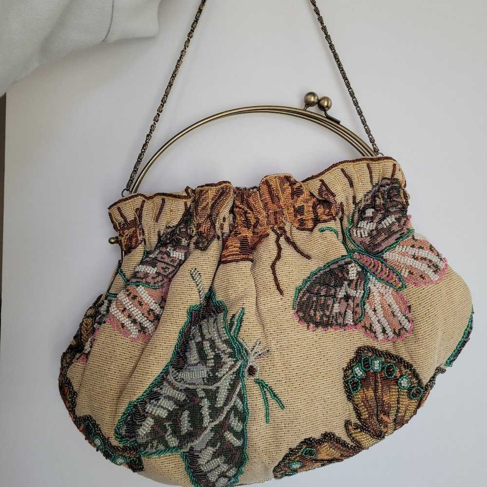 Vintage beaded butterfly bag - image 6