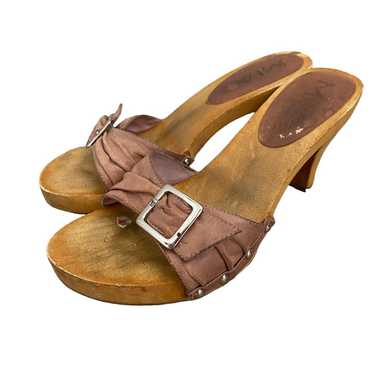 MIA Vintage Y2K Wooden Heeled Shoes