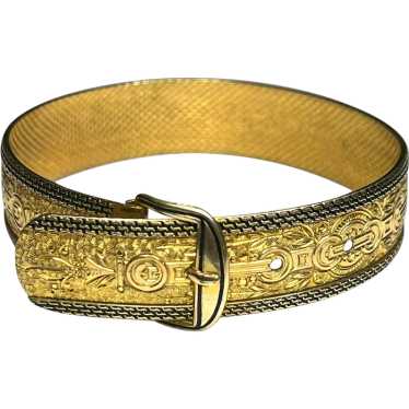 Vintage Hayward Gold Buckle Bracelet - image 1