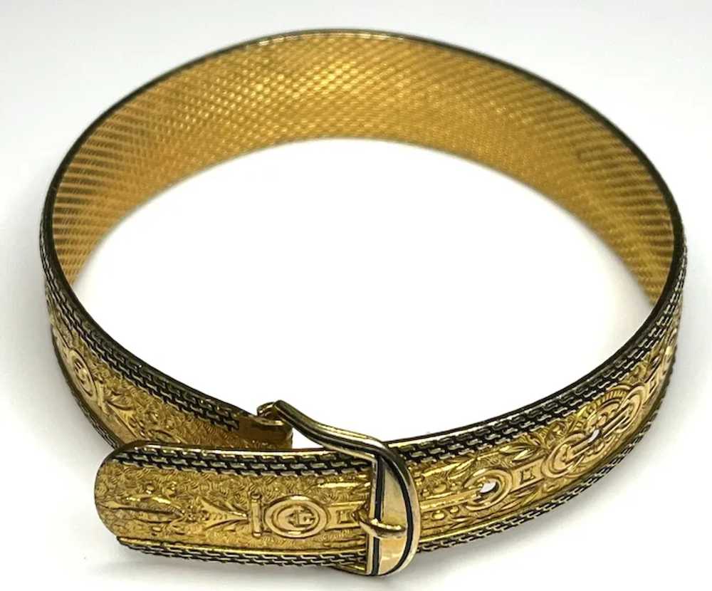 Vintage Hayward Gold Buckle Bracelet - image 2