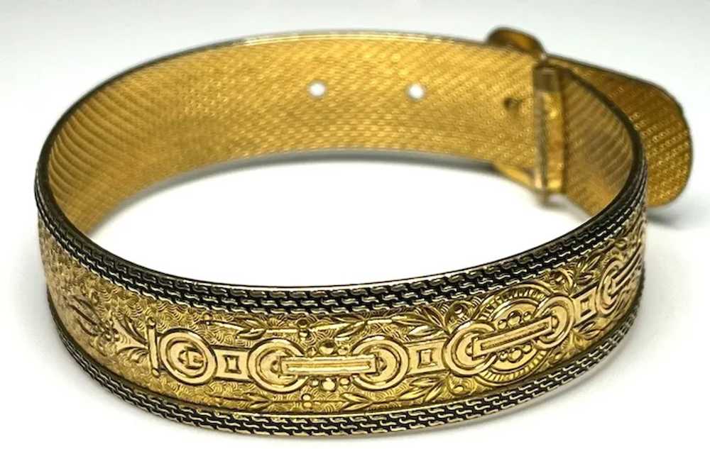 Vintage Hayward Gold Buckle Bracelet - image 3