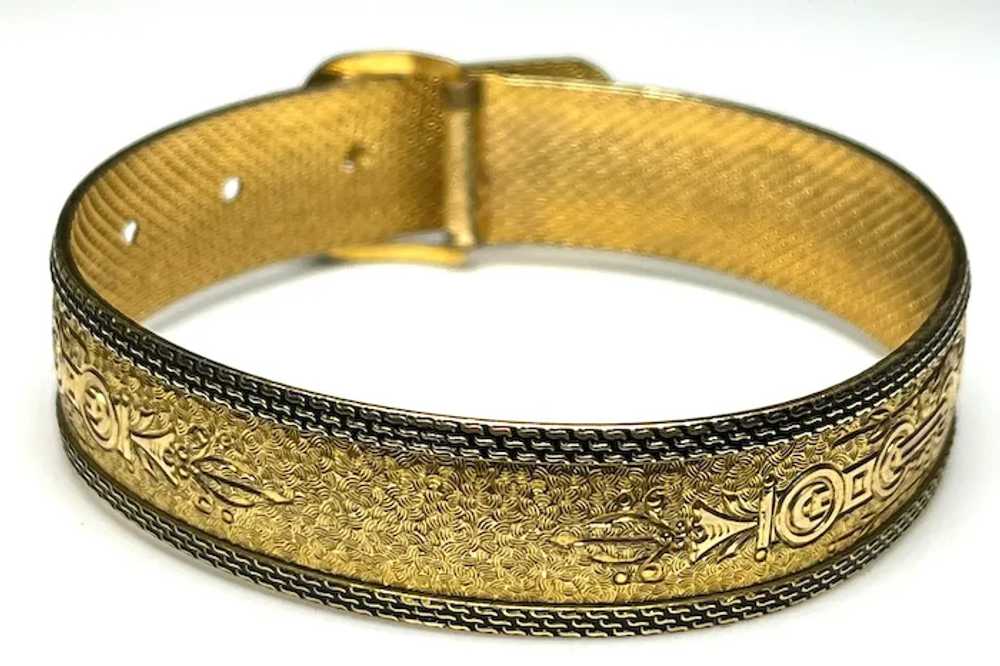 Vintage Hayward Gold Buckle Bracelet - image 5