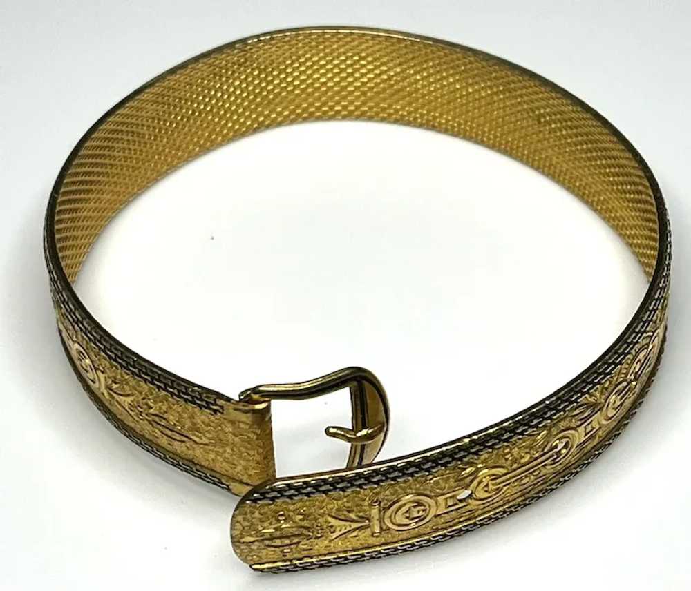 Vintage Hayward Gold Buckle Bracelet - image 6