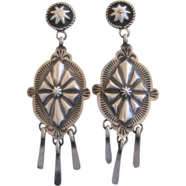 Navajo Earrings, Sterling Silver, Quality Workmans