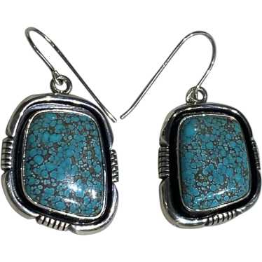 Turquoise and Silver Earrings - image 1