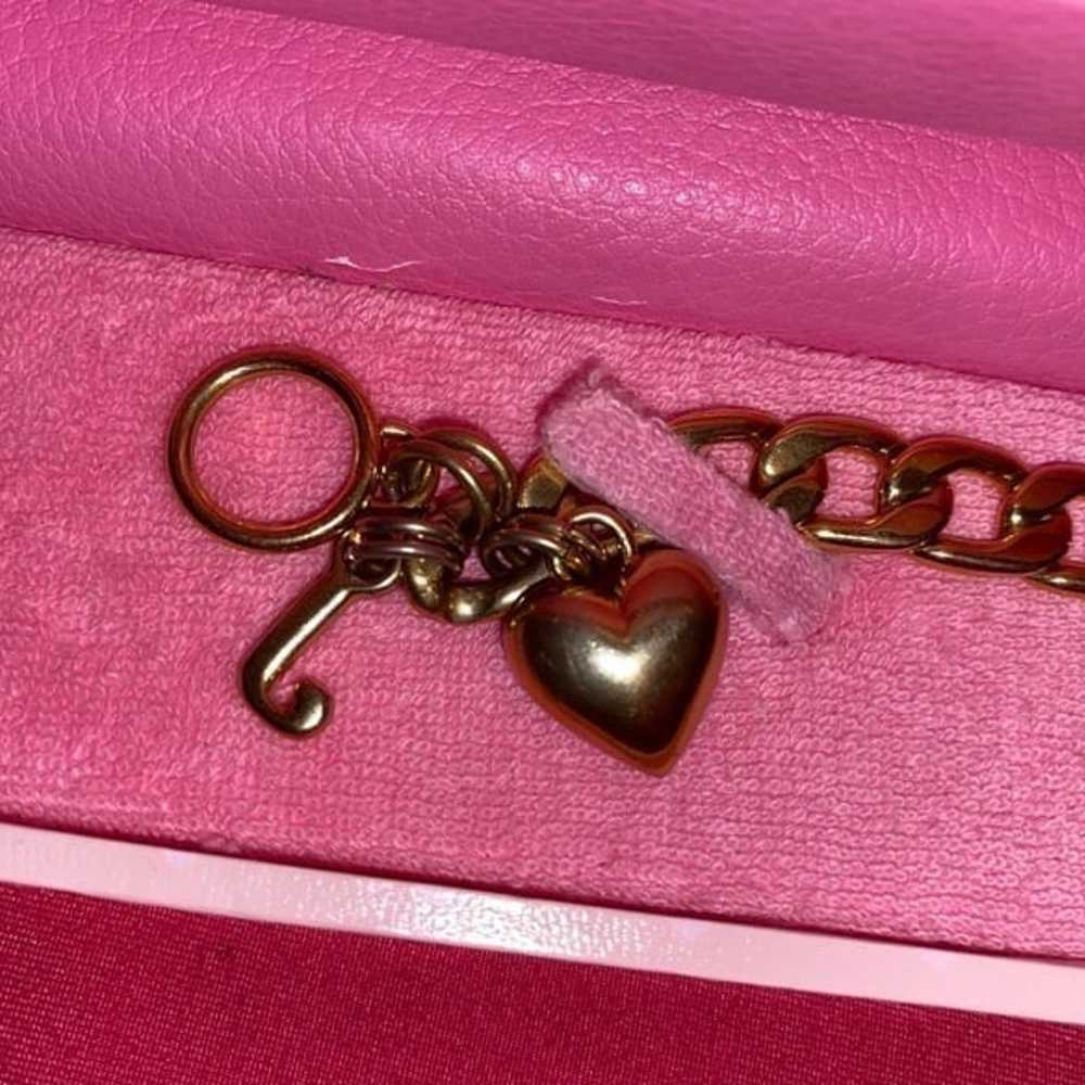 Vintage Juicy Couture Toggle Heart Bracelet W/Cha… - image 5