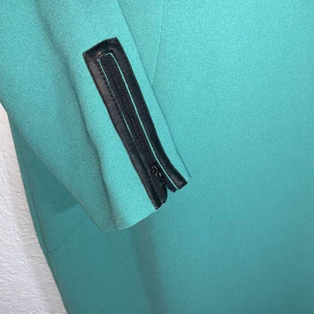 Lafayette 148 New York Turquoise Shift Dress with… - image 10