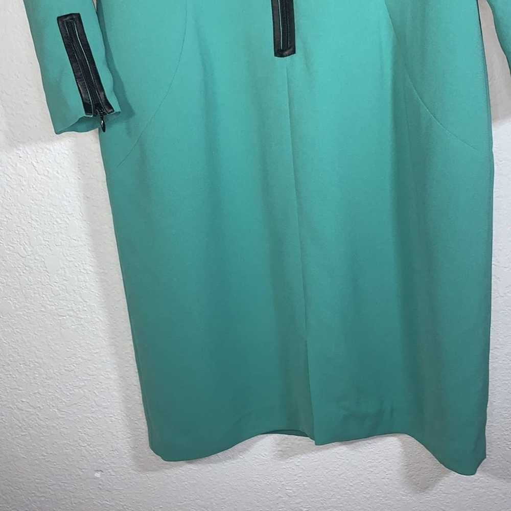 Lafayette 148 New York Turquoise Shift Dress with… - image 6