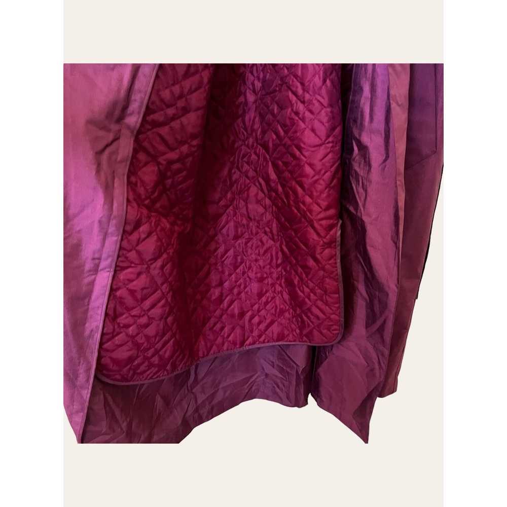 Vintage American Bazaar Pink Long Trench Coat Siz… - image 7